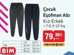 ÇOCUK EŞOFMAN ALTI KIZ-ERKEK